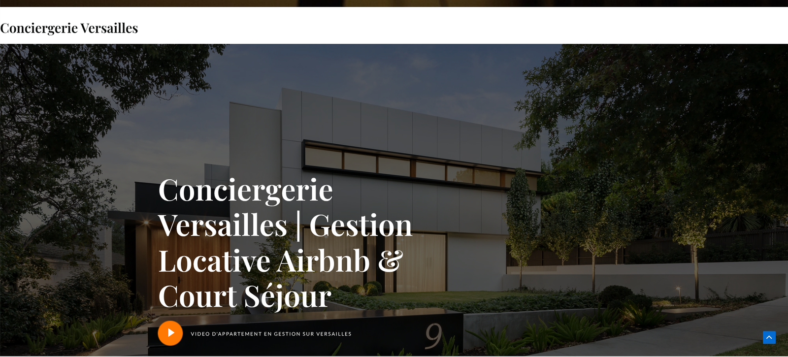 Conciergerie de Versailles — site web créé par Teamshifts
