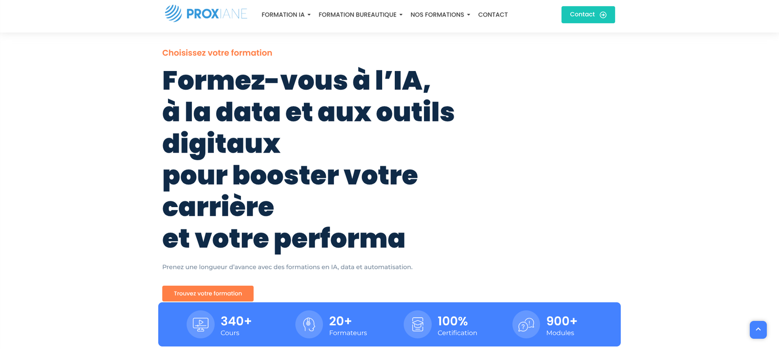 Formation AI Pro — site web créé par Teamshifts